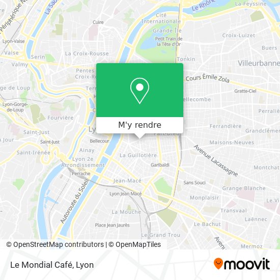Le Mondial Café plan