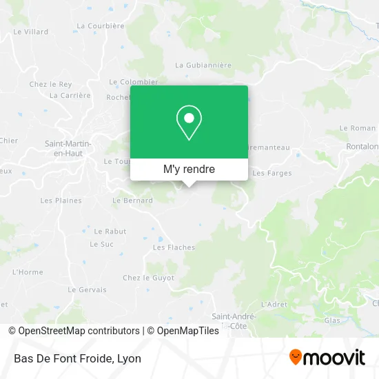 Bas De Font Froide plan