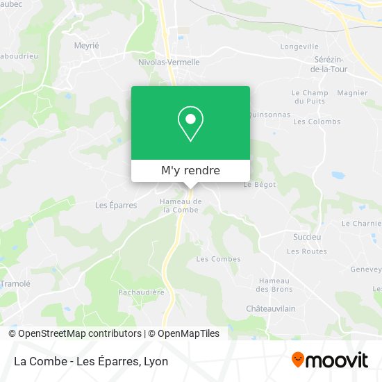 La Combe - Les Éparres plan