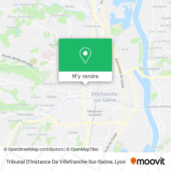 Tribunal D'Instance De Villefranche-Sur-Saône plan