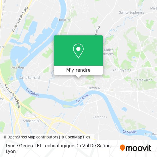 Lycée Général Et Technologique Du Val De Saône plan