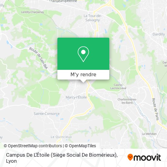 Campus De L’Étoile (Siège Social De Biomérieux) plan
