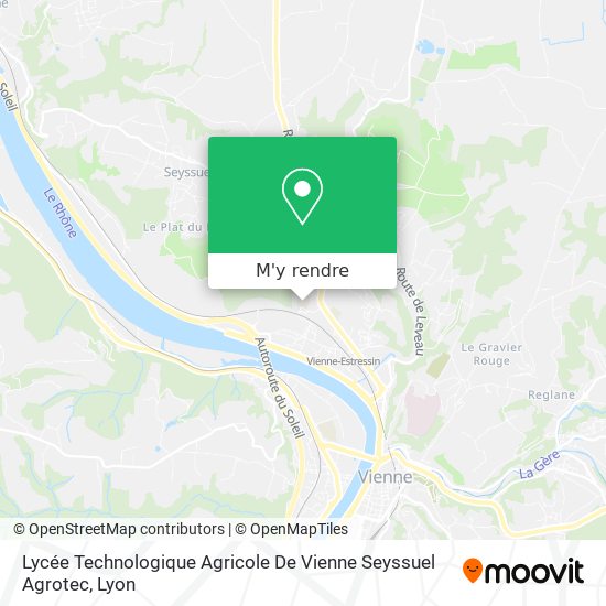 Lycée Technologique Agricole De Vienne Seyssuel Agrotec plan