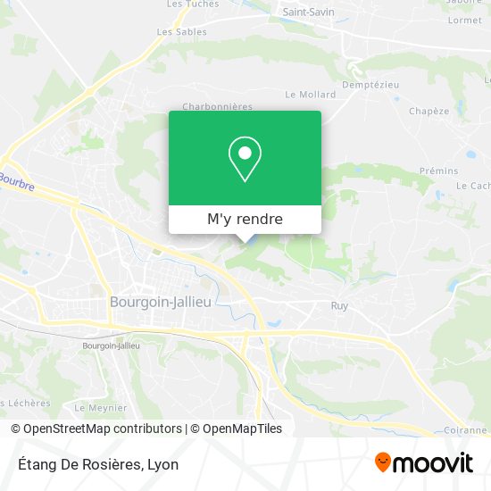 Étang De Rosières plan