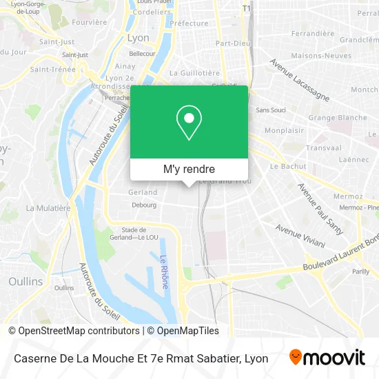 Caserne De La Mouche Et 7e Rmat Sabatier plan