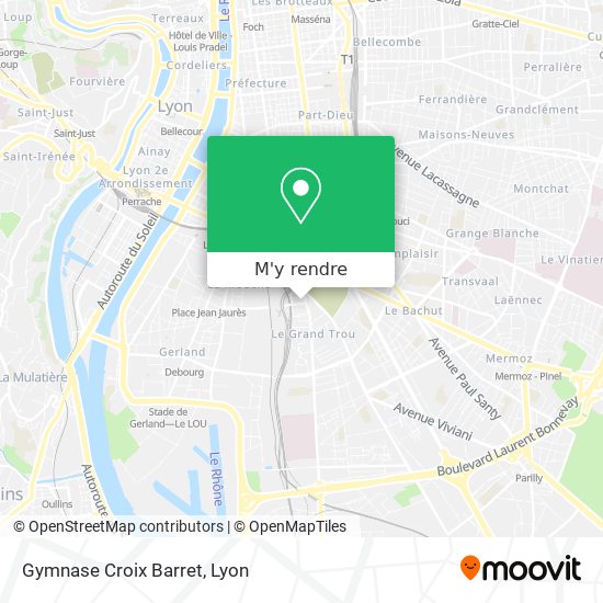Gymnase Croix Barret plan