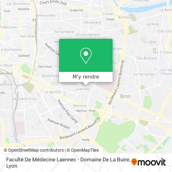 Faculté De Médecine Laennec - Domaine De La Buire plan