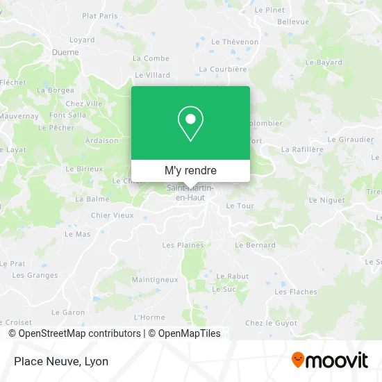 Place Neuve plan