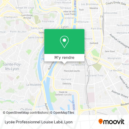 Lycée Professionnel Louise Labé plan