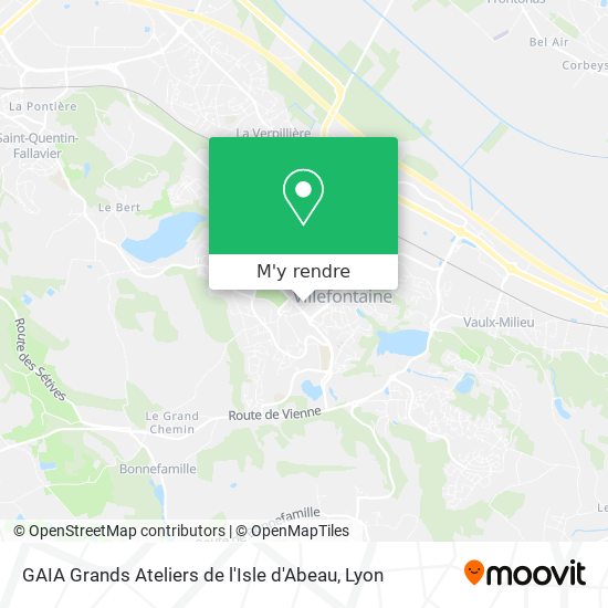 GAIA Grands Ateliers de l'Isle d'Abeau plan