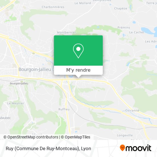 Ruy (Commune De Ruy-Montceau) plan