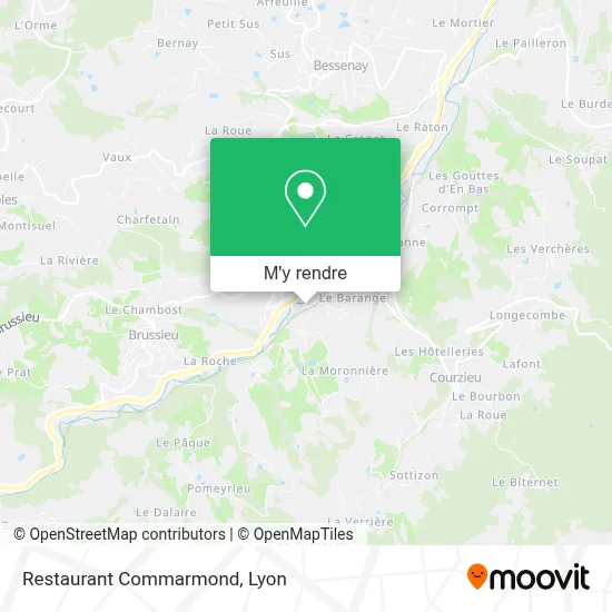 Restaurant Commarmond plan