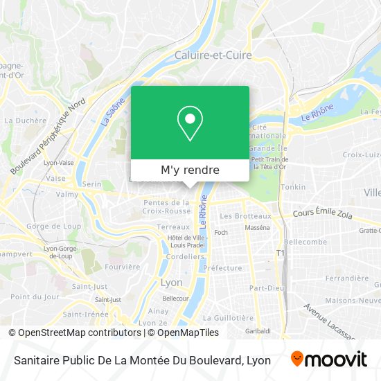 Sanitaire Public De La Montée Du Boulevard plan