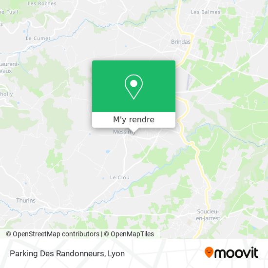 Parking Des Randonneurs plan