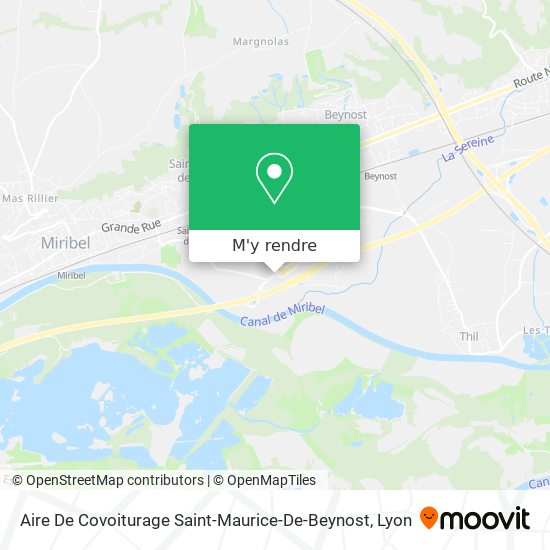 Aire De Covoiturage Saint-Maurice-De-Beynost plan