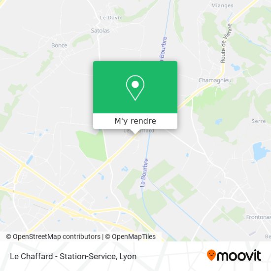 Le Chaffard - Station-Service plan