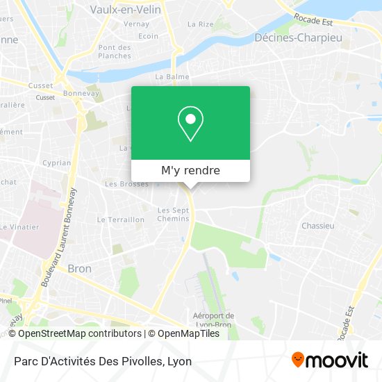 Parc D'Activités Des Pivolles plan