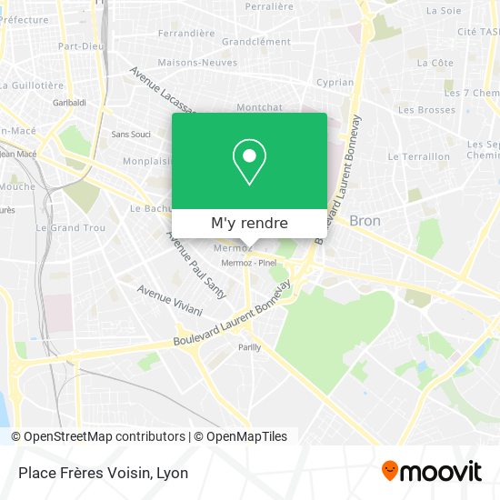 Place Frères Voisin plan