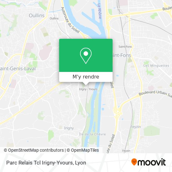 Parc Relais Tcl Irigny-Yvours plan