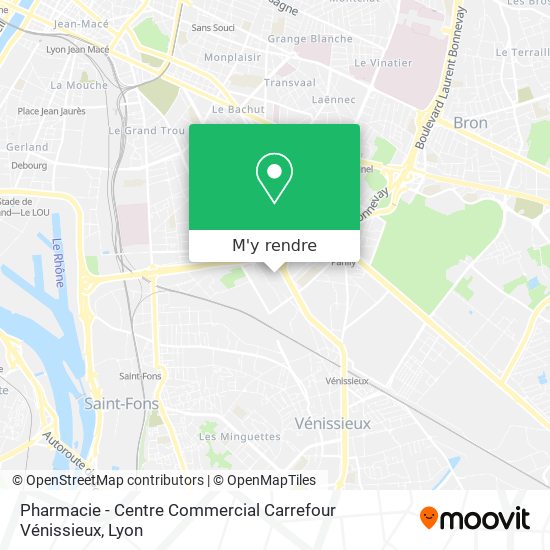 Pharmacie - Centre Commercial Carrefour Vénissieux plan
