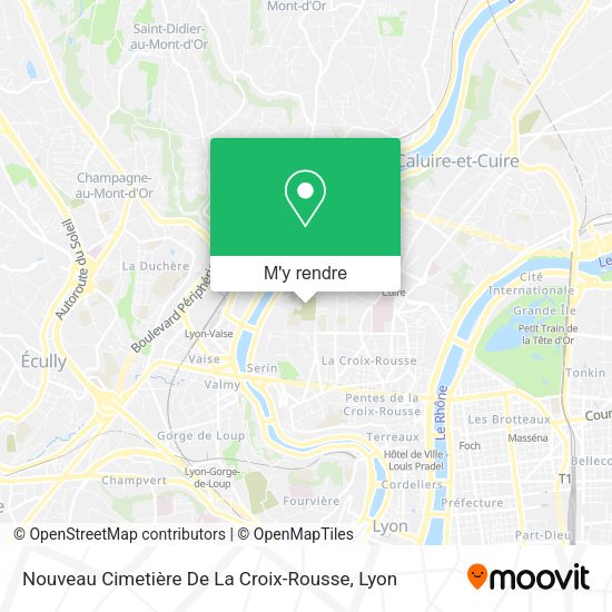 Nouveau Cimetière De La Croix-Rousse plan