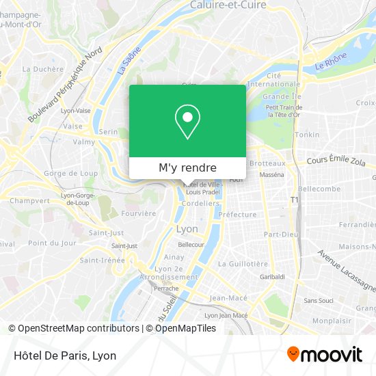 Hôtel De Paris plan
