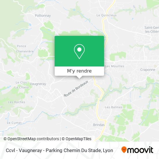 Ccvl - Vaugneray - Parking Chemin Du Stade plan