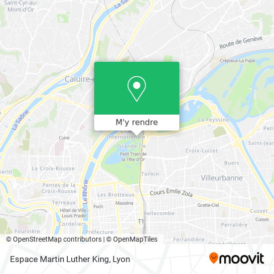 Espace Martin Luther King plan