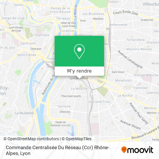 Commande Centralisée Du Réseau (Ccr) Rhône-Alpes plan