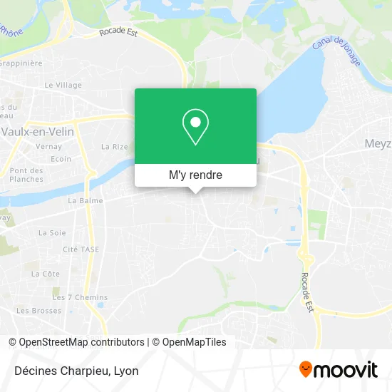 Décines Charpieu plan