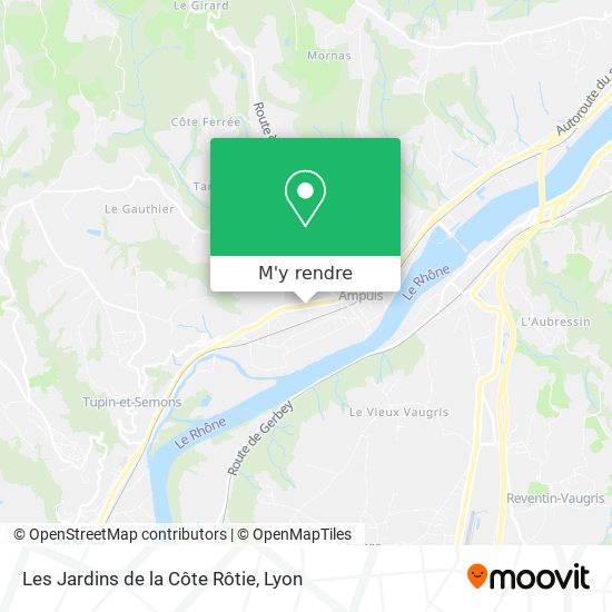 Les Jardins de la Côte Rôtie plan