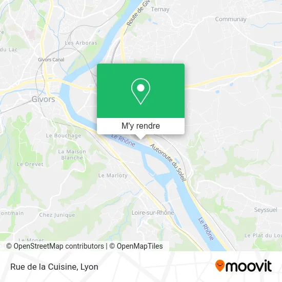 Rue de la Cuisine plan