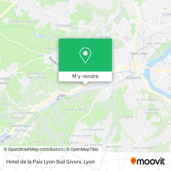 Hotel de la Paix Lyon Sud Givors plan