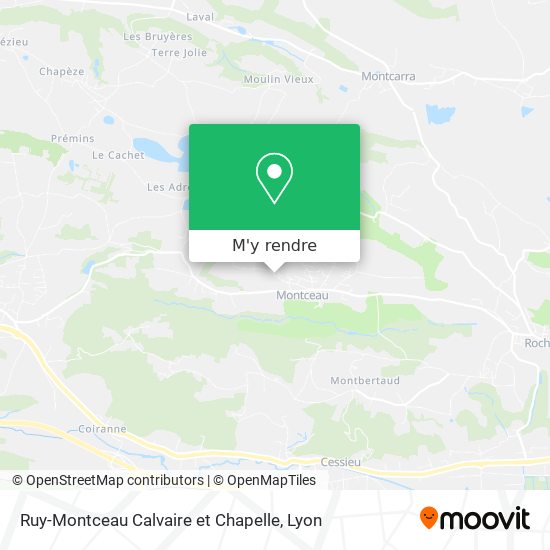 Ruy-Montceau Calvaire et Chapelle plan