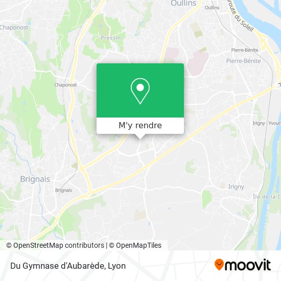 Du Gymnase d'Aubarède plan