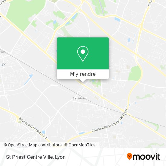 St Priest Centre Ville plan