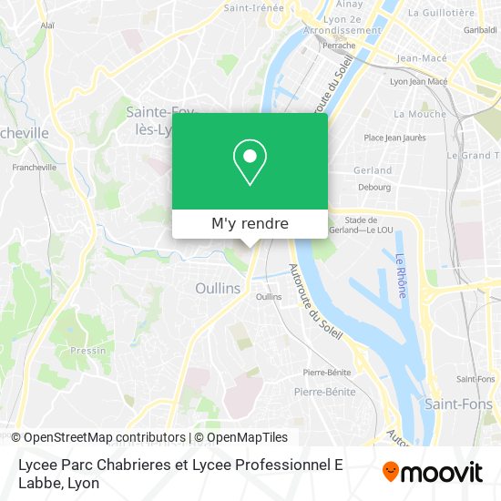 Lycee Parc Chabrieres et Lycee Professionnel E Labbe plan