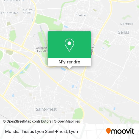 Mondial Tissus Lyon Saint-Priest plan