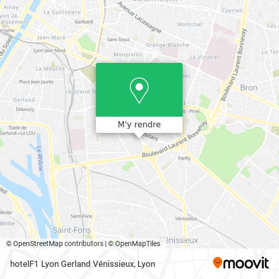 hotelF1 Lyon Gerland Vénissieux plan