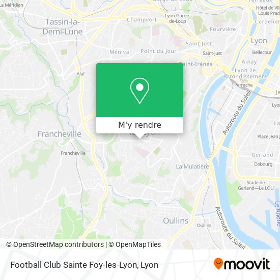 Football Club Sainte Foy-les-Lyon plan