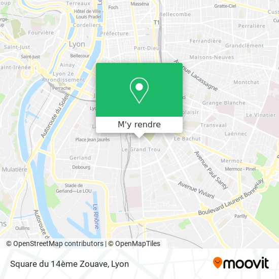 Square du 14ème Zouave plan