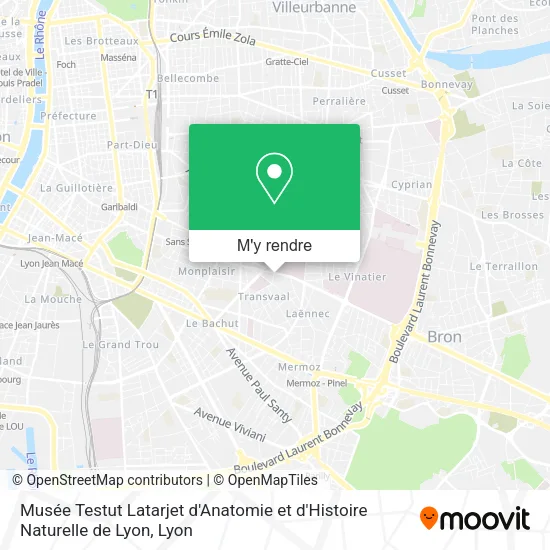 Musée Testut Latarjet d'Anatomie et d'Histoire Naturelle de Lyon plan