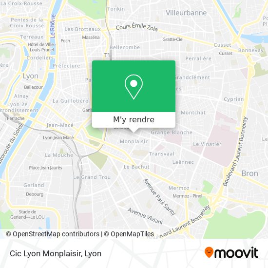 Cic Lyon Monplaisir plan