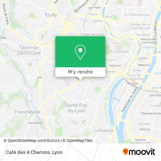 Café des 4 Chemins plan