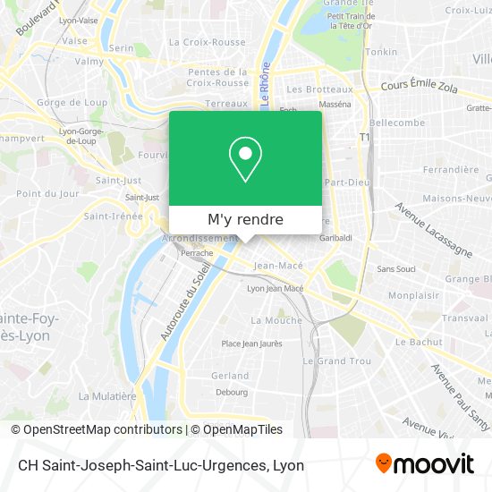 CH Saint-Joseph-Saint-Luc-Urgences plan