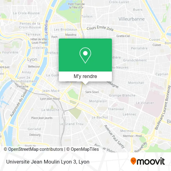Universite Jean Moulin Lyon 3 plan