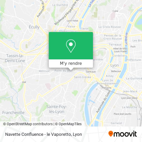 Navette Confluence - le Vaporetto plan