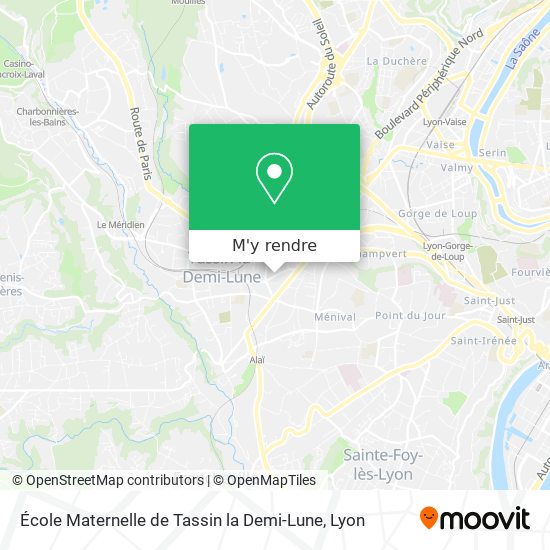 École Maternelle de Tassin la Demi-Lune plan