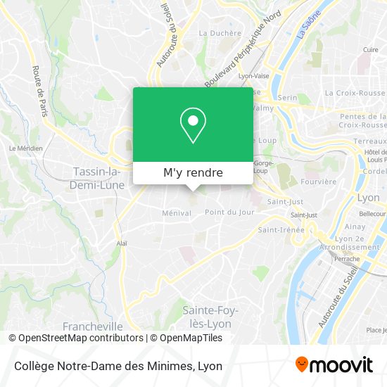 Collège Notre-Dame des Minimes plan