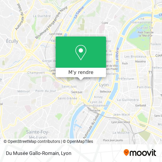 Du Musée Gallo-Romain plan